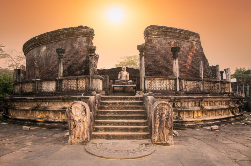Ancient Sri Lankan cultural sites featuring UNESCO World Heritage temples and historical landmarks